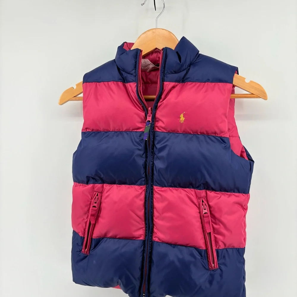 Ralph Lauren pink and blue down/waterfowl Puffer Vest
